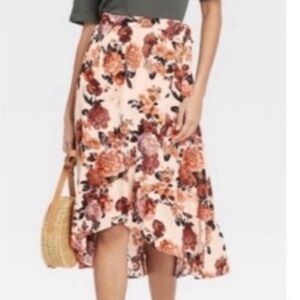 - Knox Rose Floral Feminine Wrap Skirt XXL